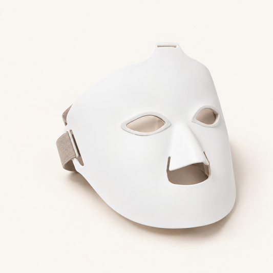 Mascarilla facial LED Harmoniqa AuraLed de silicona blanca